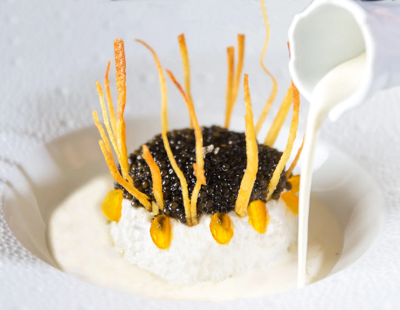 Caviar sur île flottante