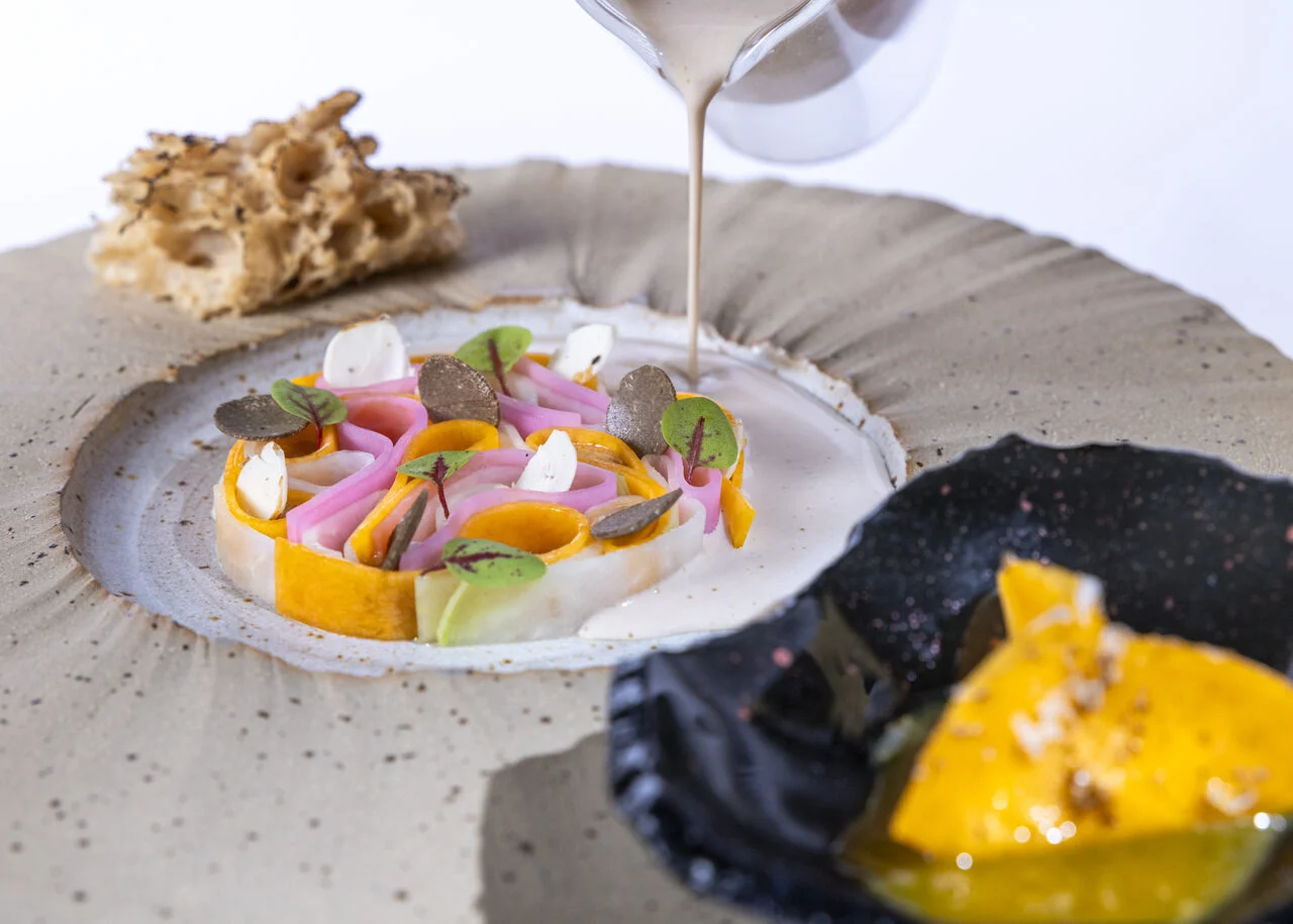 Dentelle de chou-rave et butternut, noisette et truffe