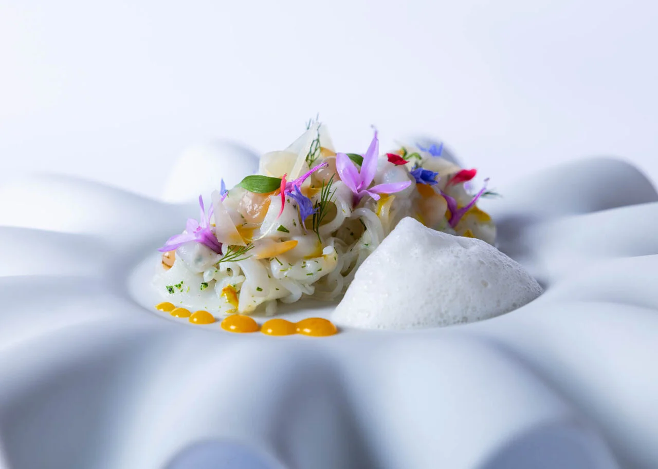 Seiche et tagliatelles de konjac