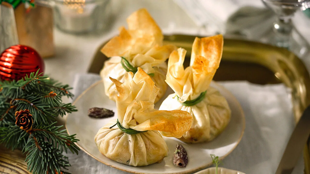 Aumônières aux émincés heura et champignons