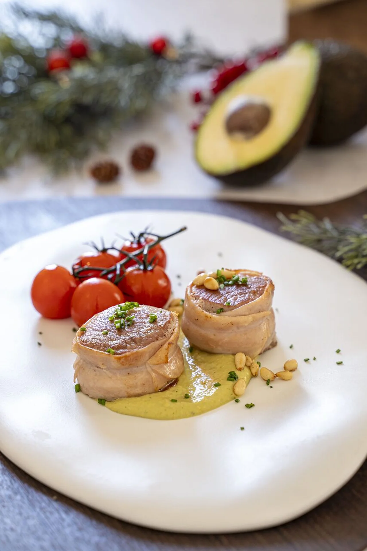 Filet de porc à la dinde et à l'avocat