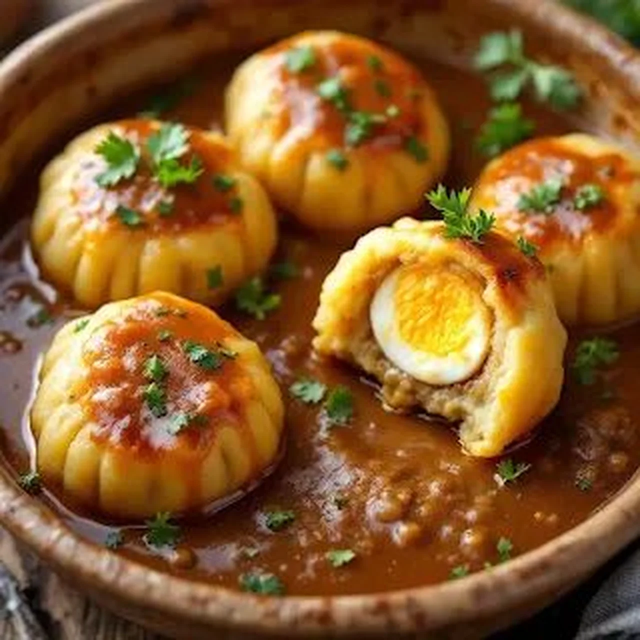 Croquettes de pommes de terre farcies aux oeufs
