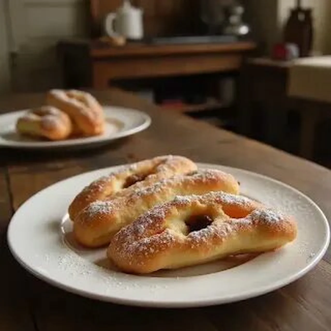 Gâteaux briochés feuilletés aux raisins secs