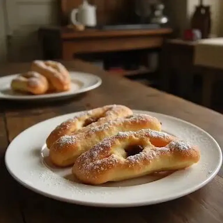 Gâteaux briochés feuilletés aux raisins secs