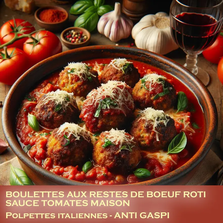 Polpettes italiennes aux restes de boeuf rôti