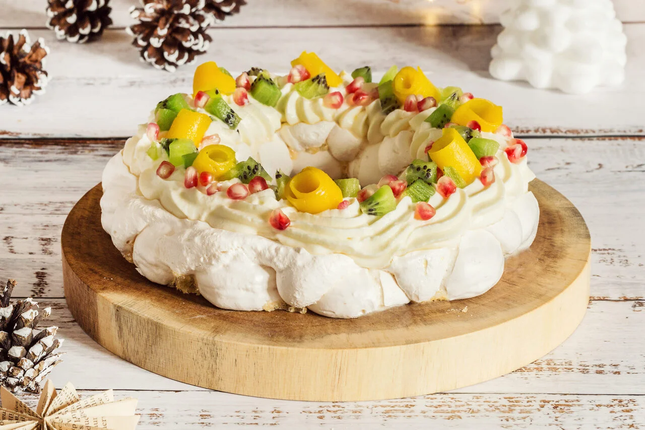 Pavlova à la mangue