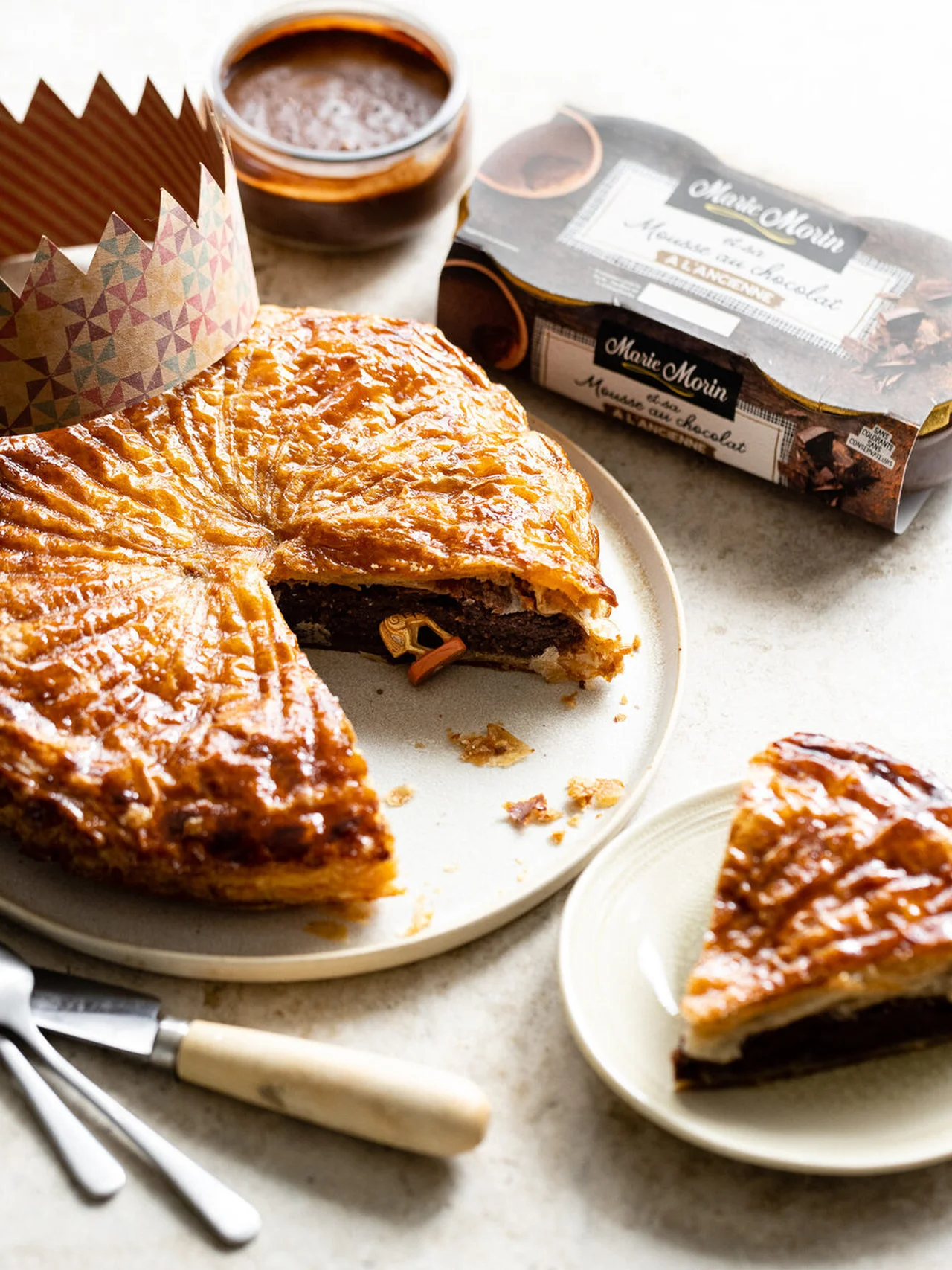 Galette des rois à la mousse au chocolat