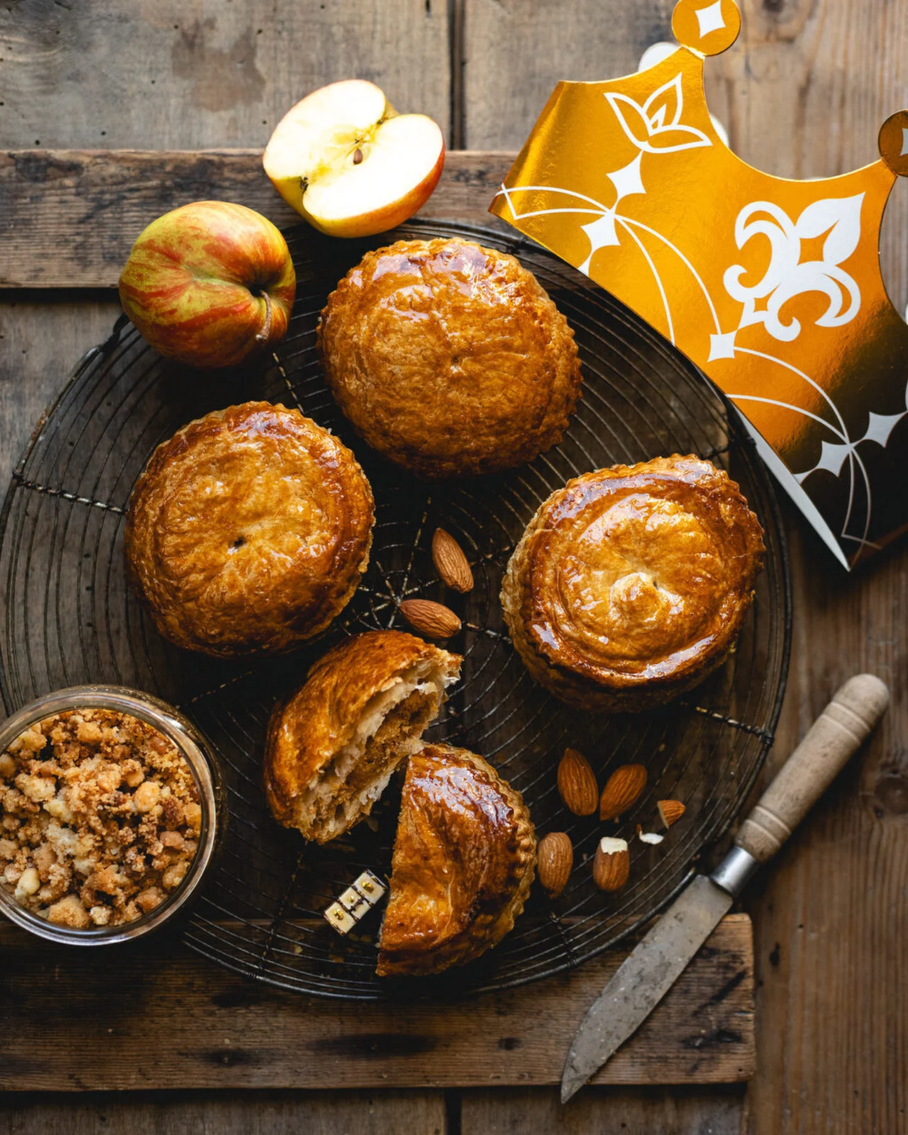 Mini galette des rois aux pommes