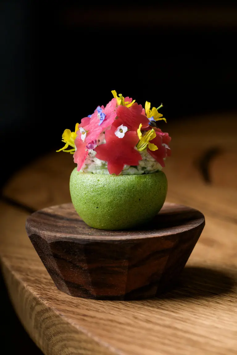 Meringue radis roquette
