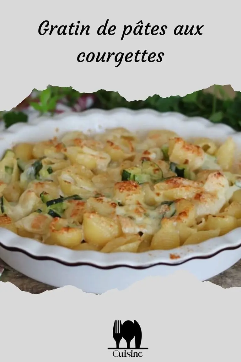 Gratin de pâtes aux courgettes