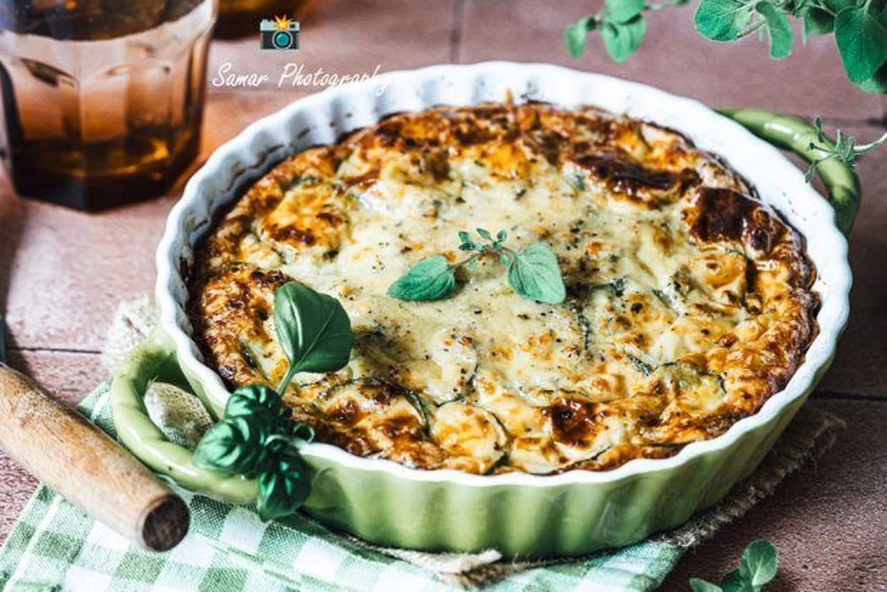 Clafoutis aux courgettes et chèvre