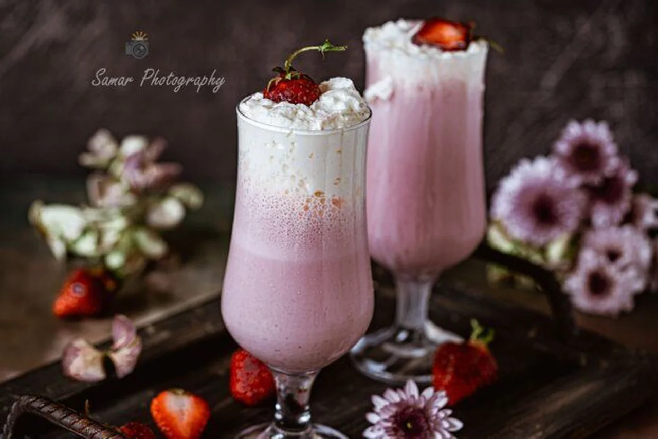 Milkshake aux fraises