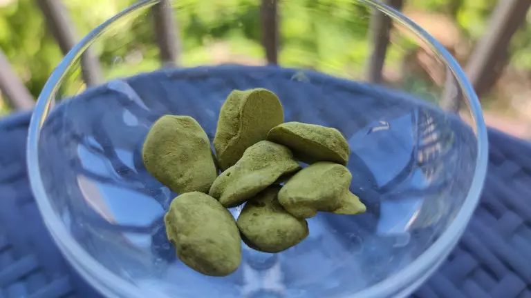 Amande chocolat blanc et matcha