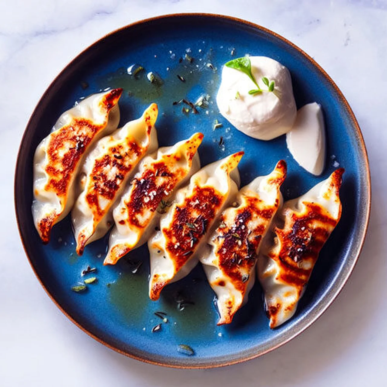 Gyoza au bœuf et au fromage