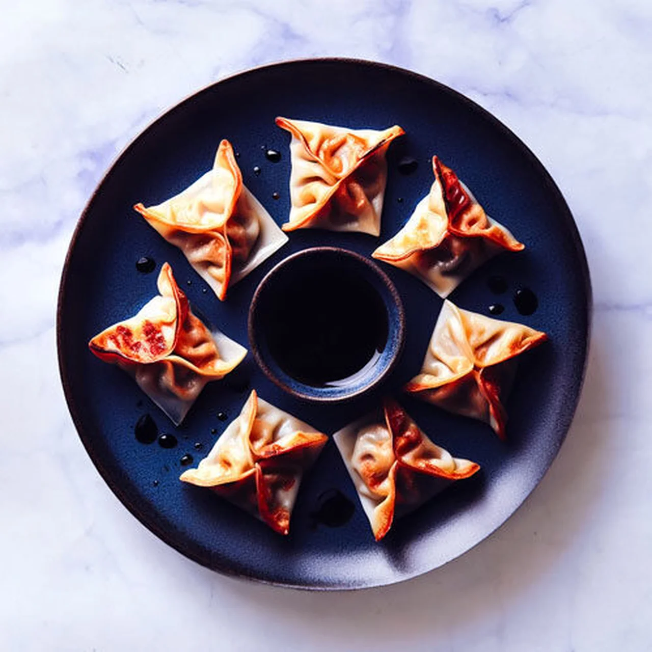 Gyoza de bœuf wagyu et foie gras, sauce ponzu