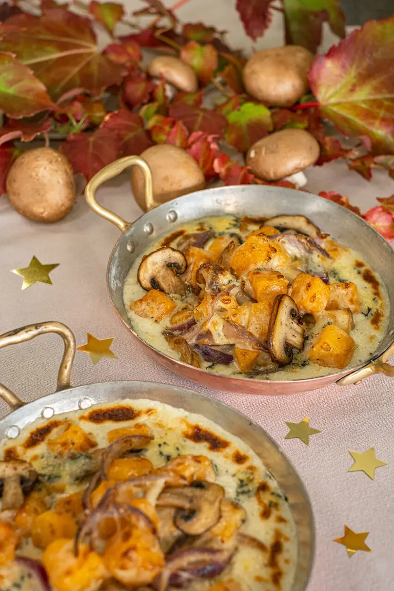 Gratin de butternut au duo de fromages