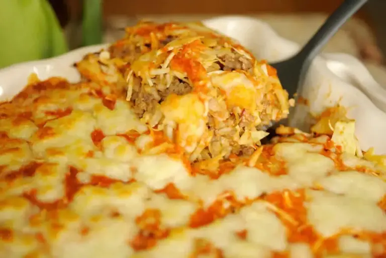 Gratin de viande hachée aux légumes