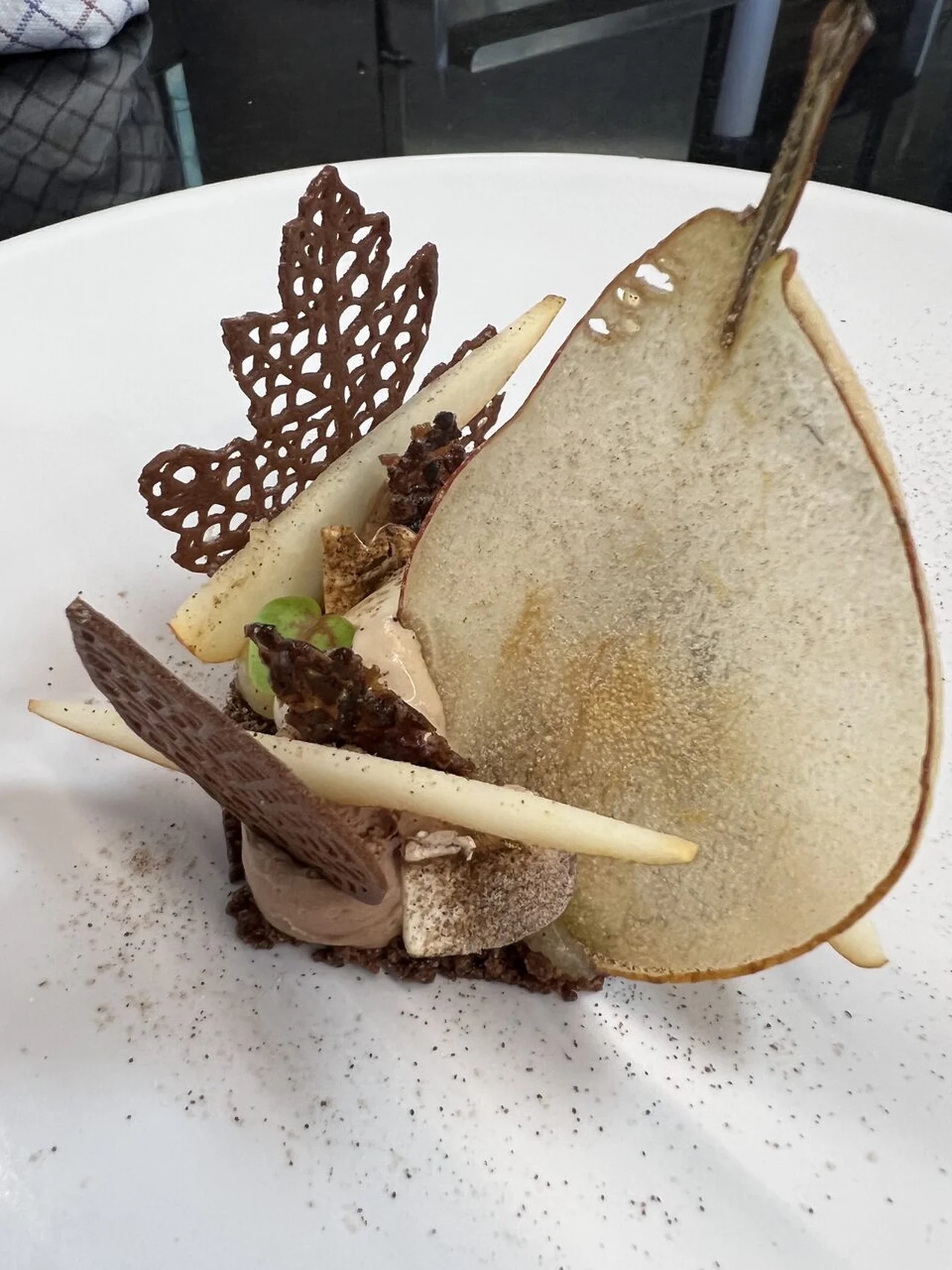 Poires, chocolat et cèpes