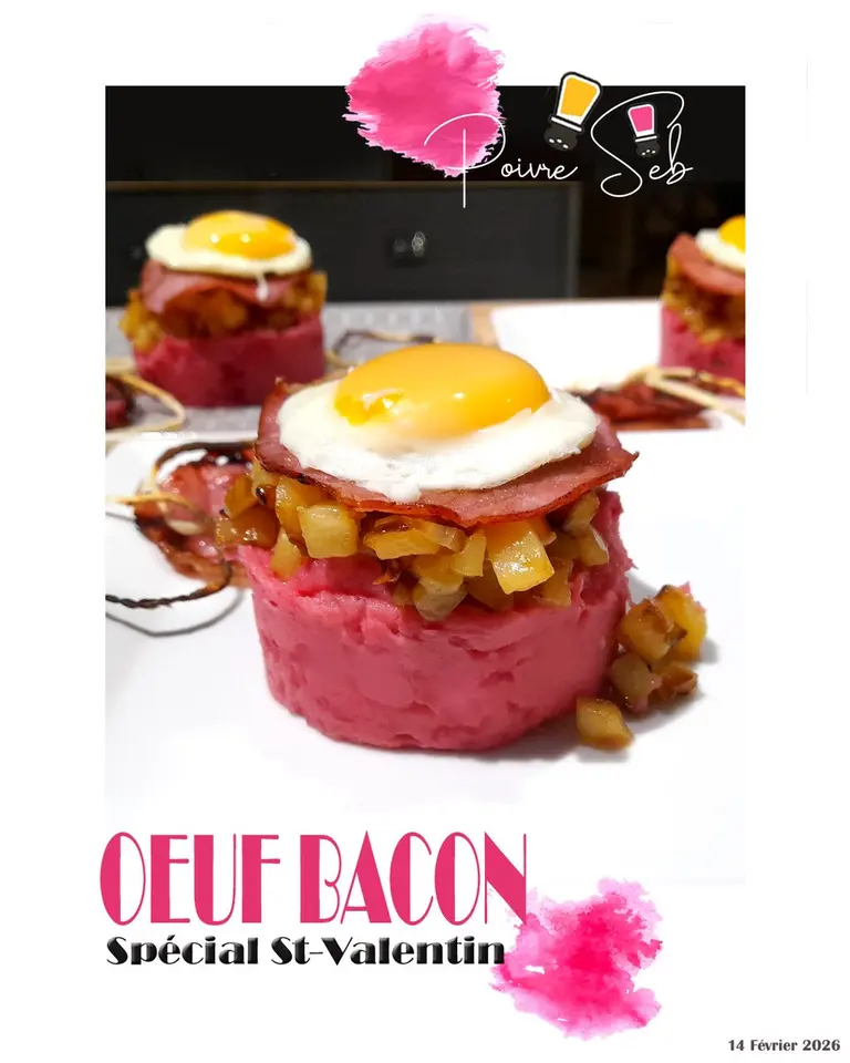 Œuf bacon spécial Saint Valentin