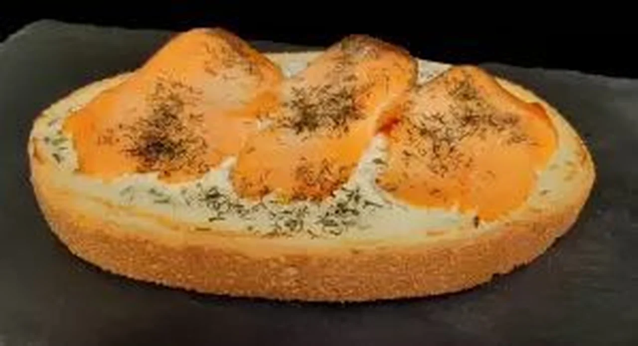Bruschetta au saumon fumé