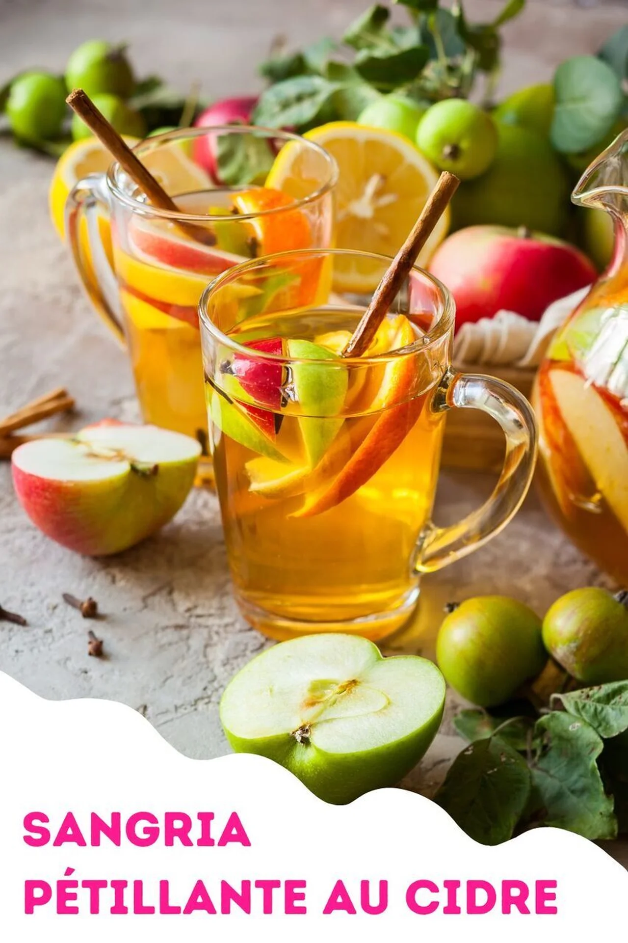 Sangria pétillante au cidre