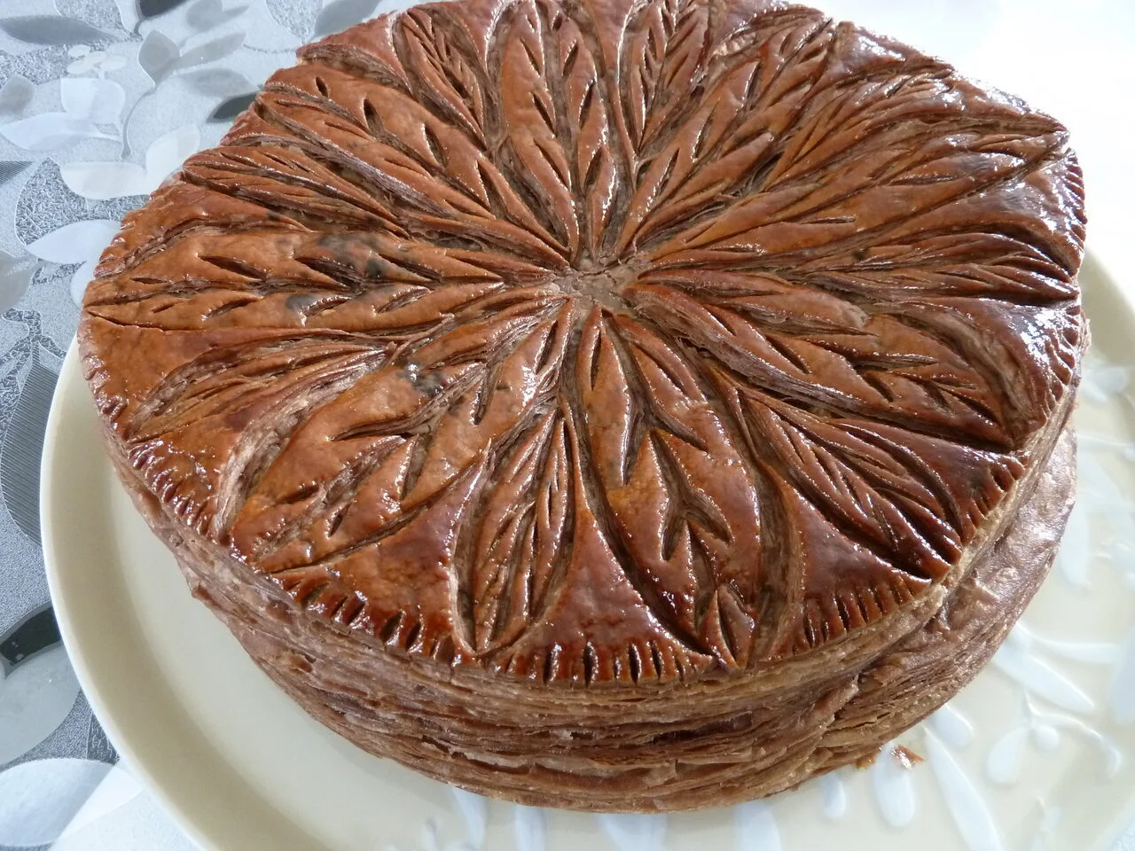 Galette des rois pistache et pépites de chocolat