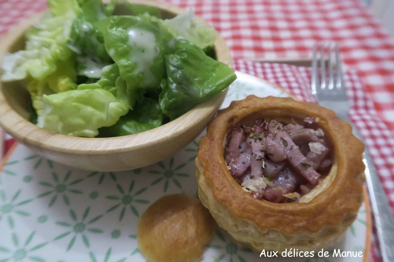 Bouchées au Rocamadour et lardons