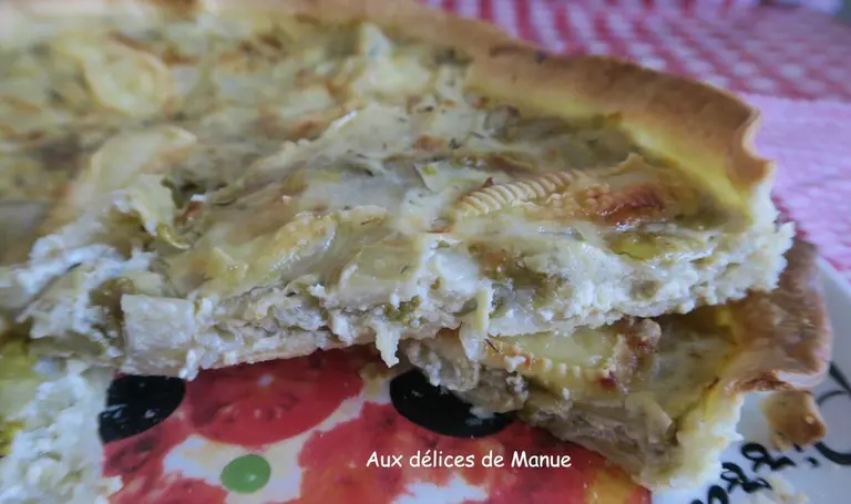 Tarte à la fondue d'endives et brebis