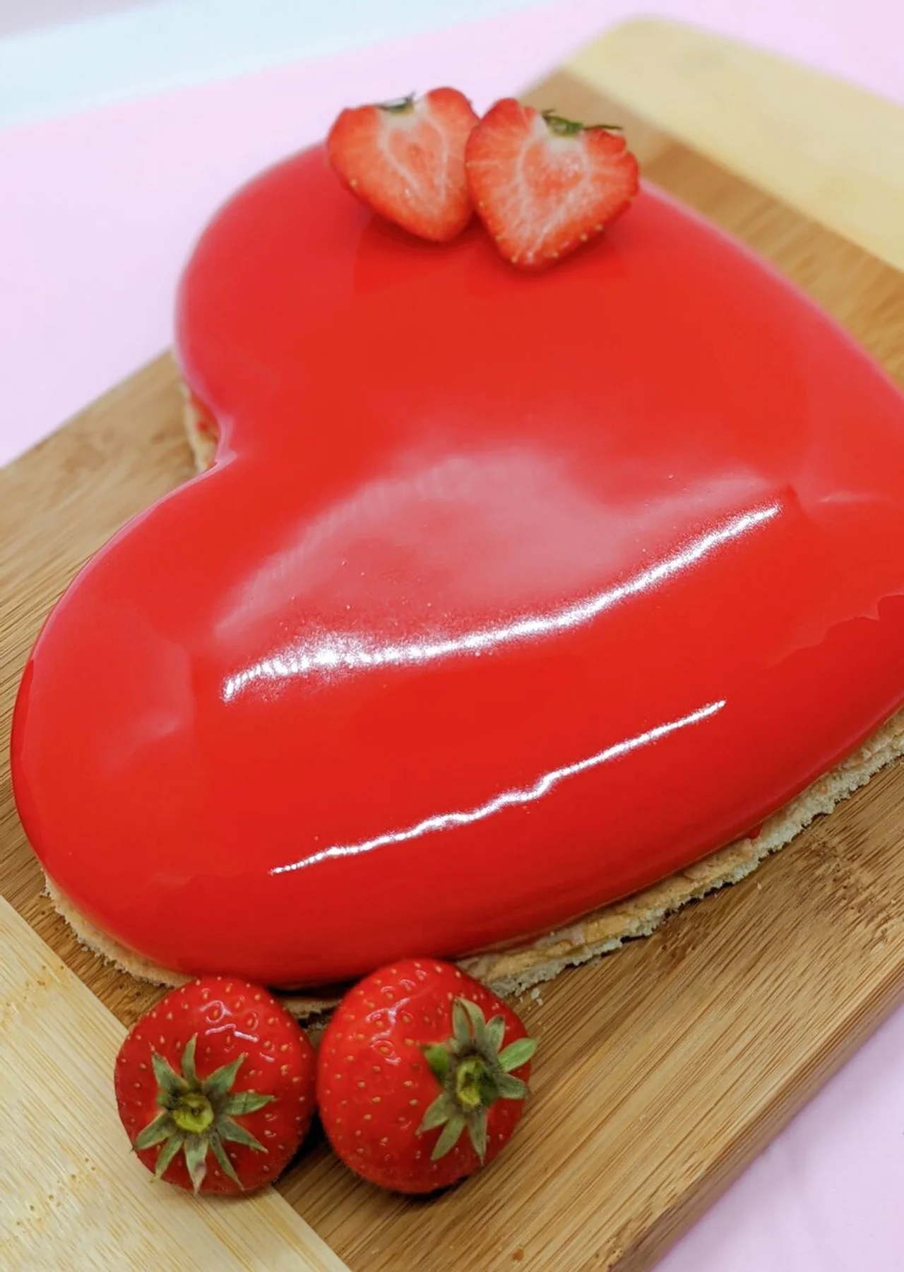 Entremets fruits rouges et glaçage miroir facile