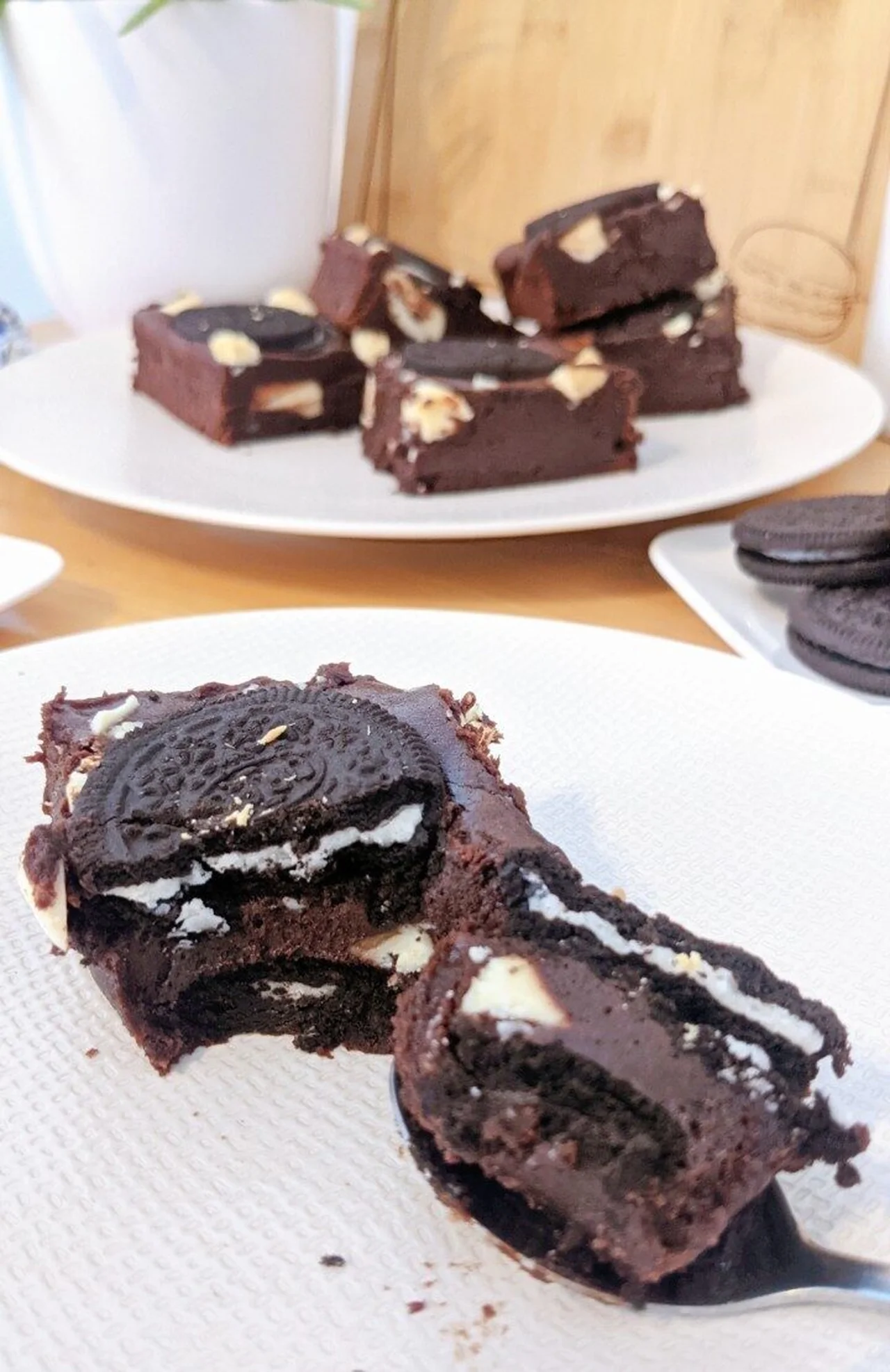 Fondant au chocolat et Oréos