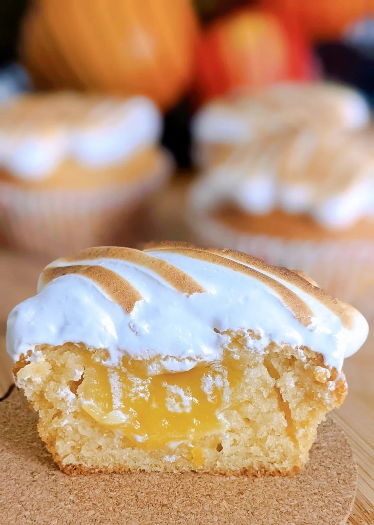 Muffins façon tarte au citron meringuée