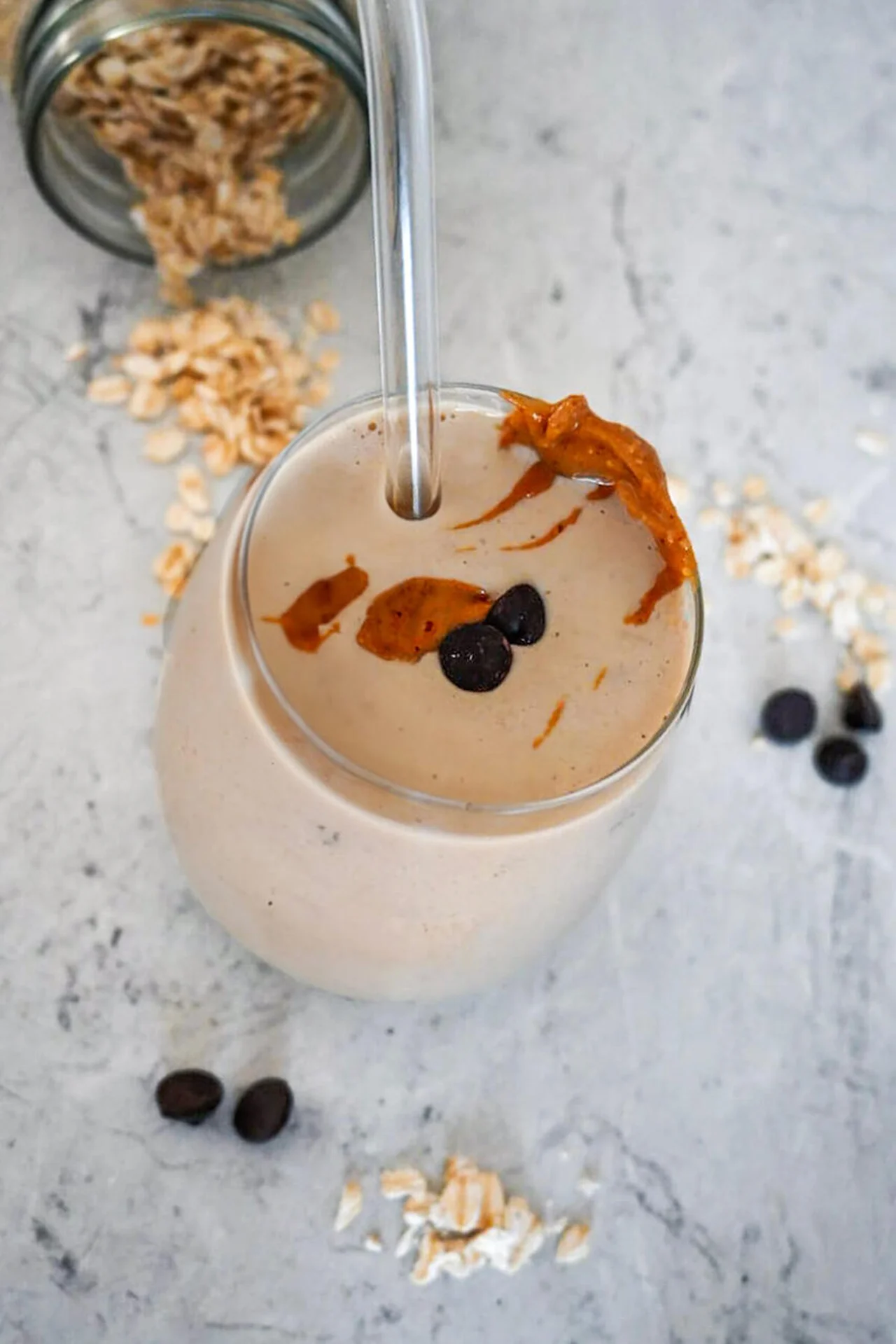 Smoothie banana beurre de cacahuètes
