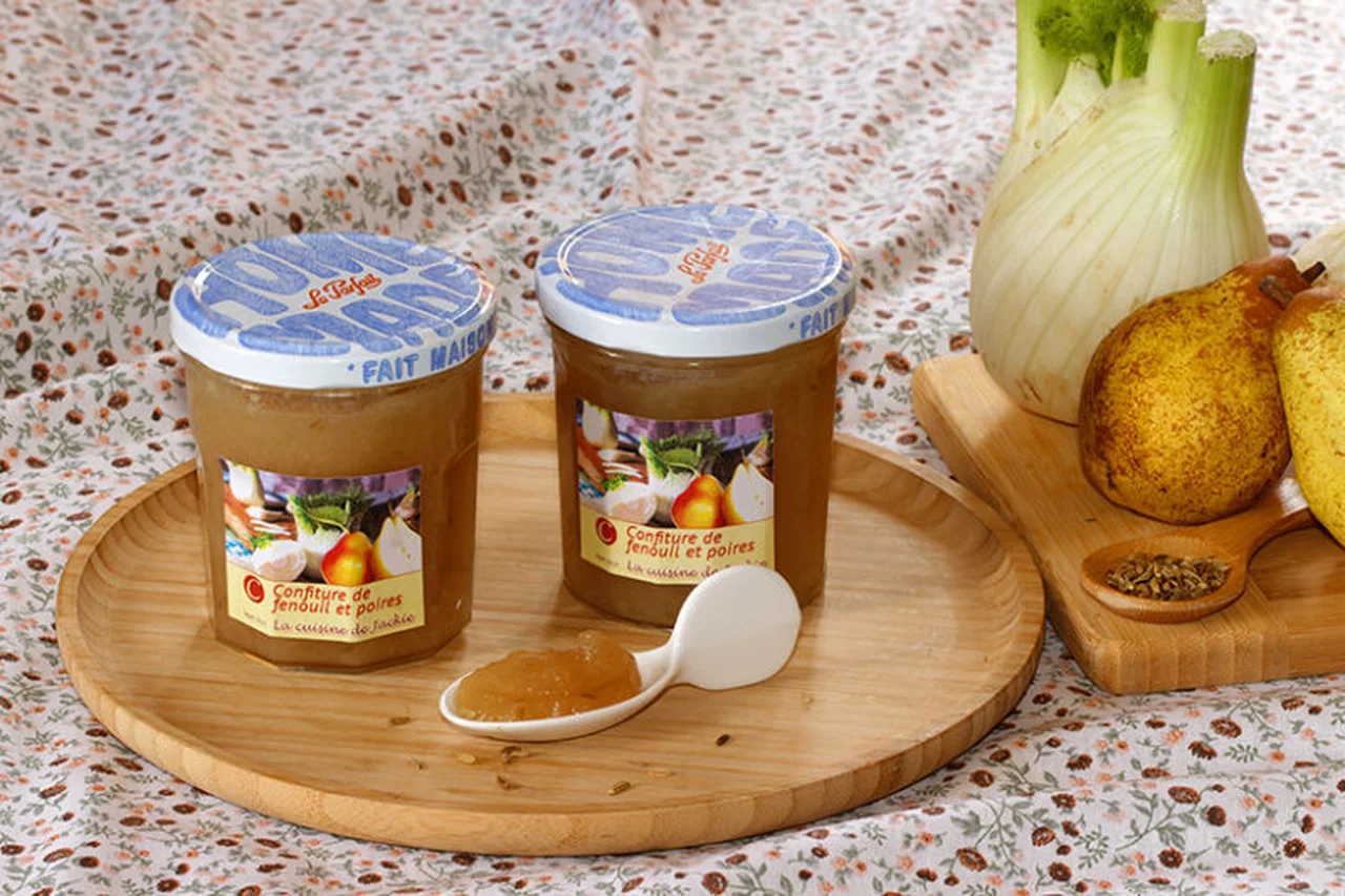 Confiture de poires et fenouil