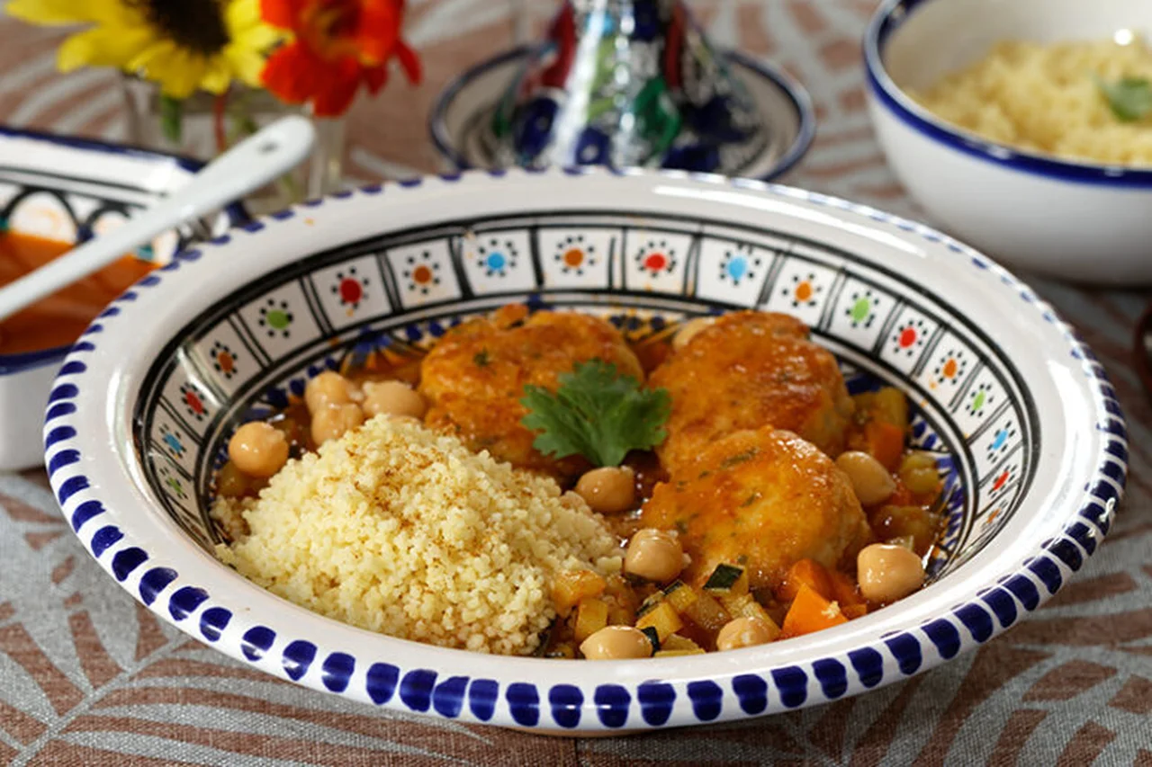 Couscous de boulettes de poisson