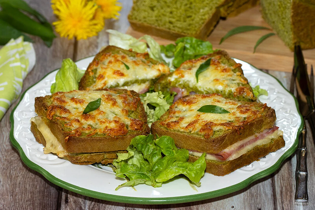 Croque-monsieur à l'ail des ours
