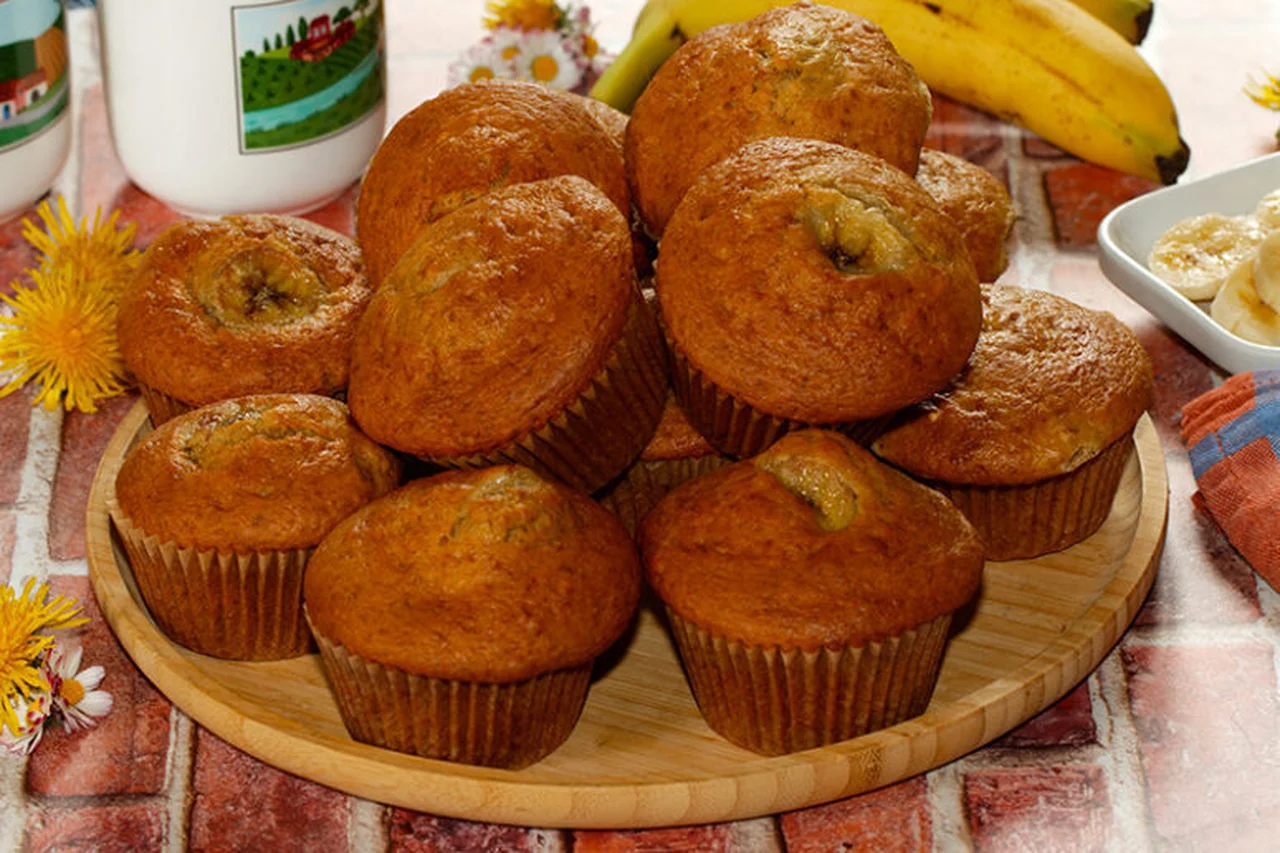 Muffins banane et chocolat