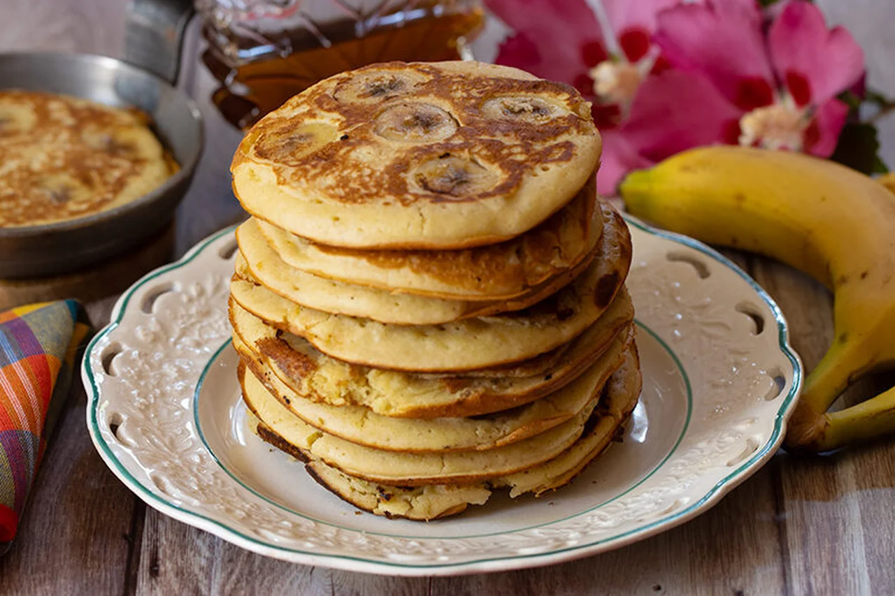 Pancakes à la banane et au citron vert