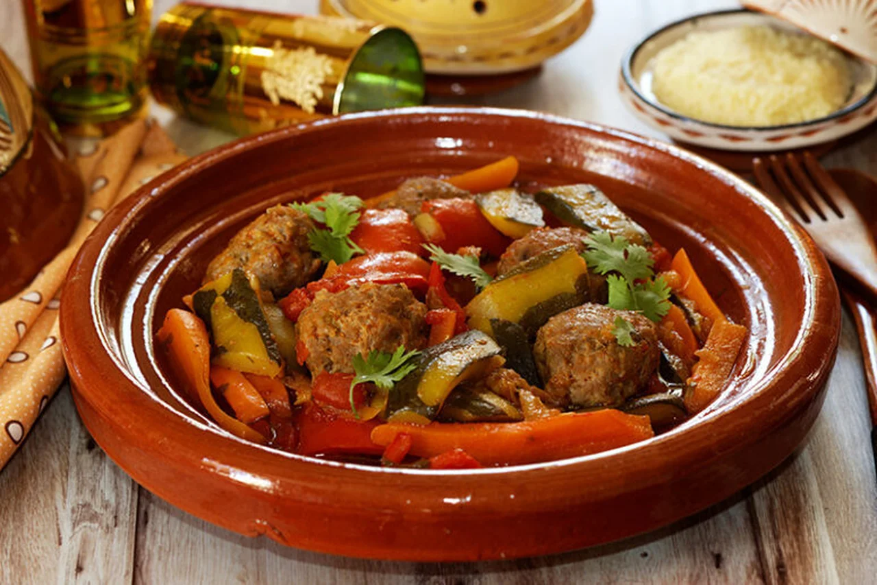 Tajine de boulettes d'agneau