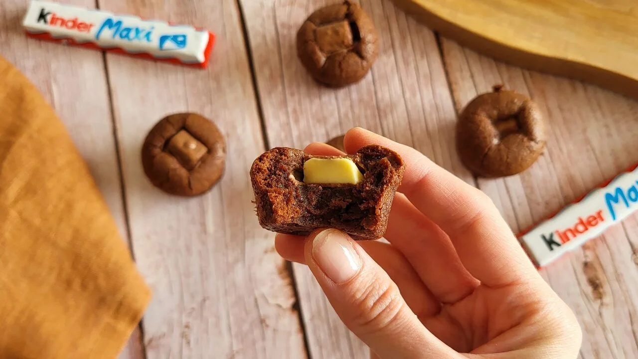 Mini fondant chocolat cœur kinder