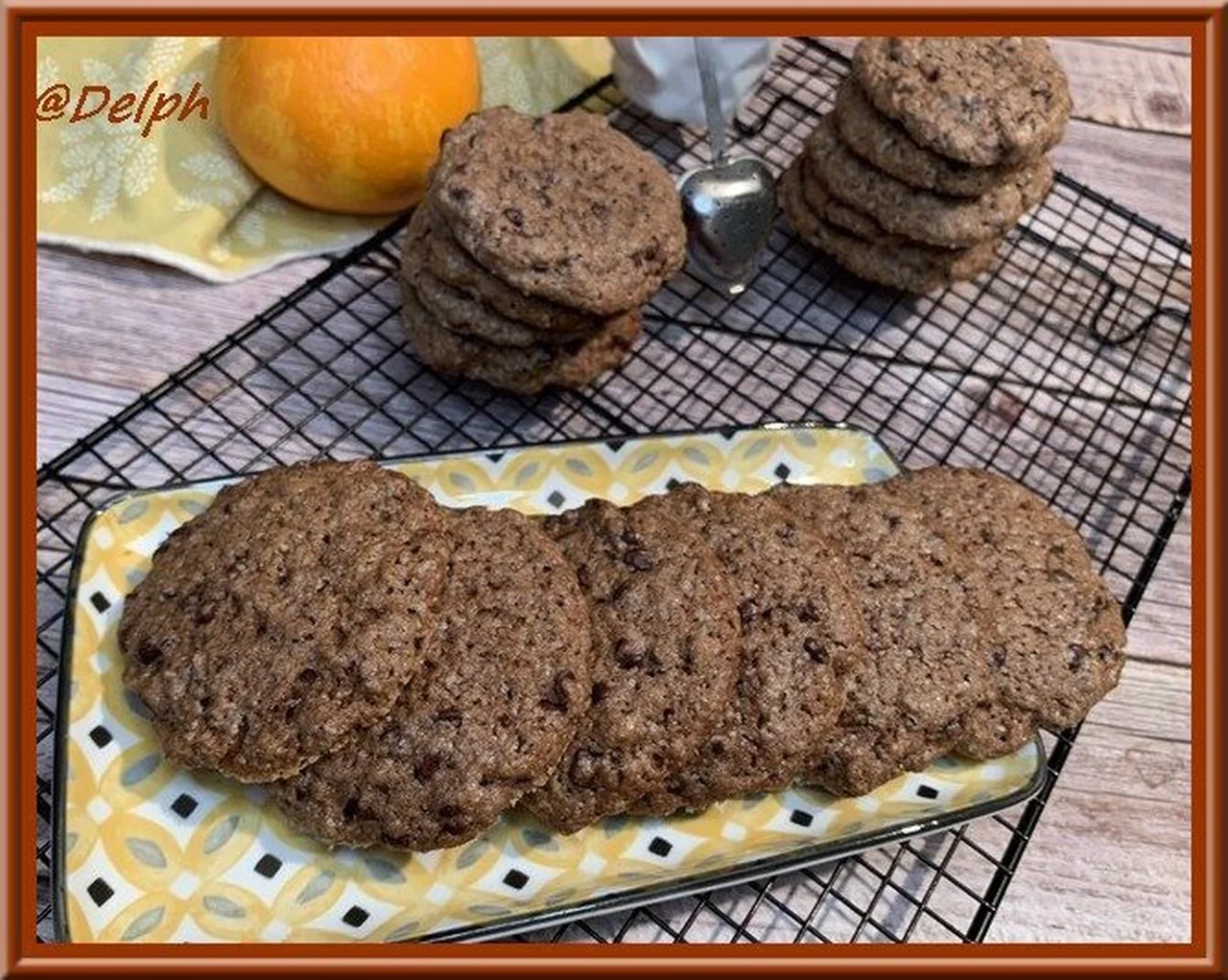 Cookies au chocolat et orange