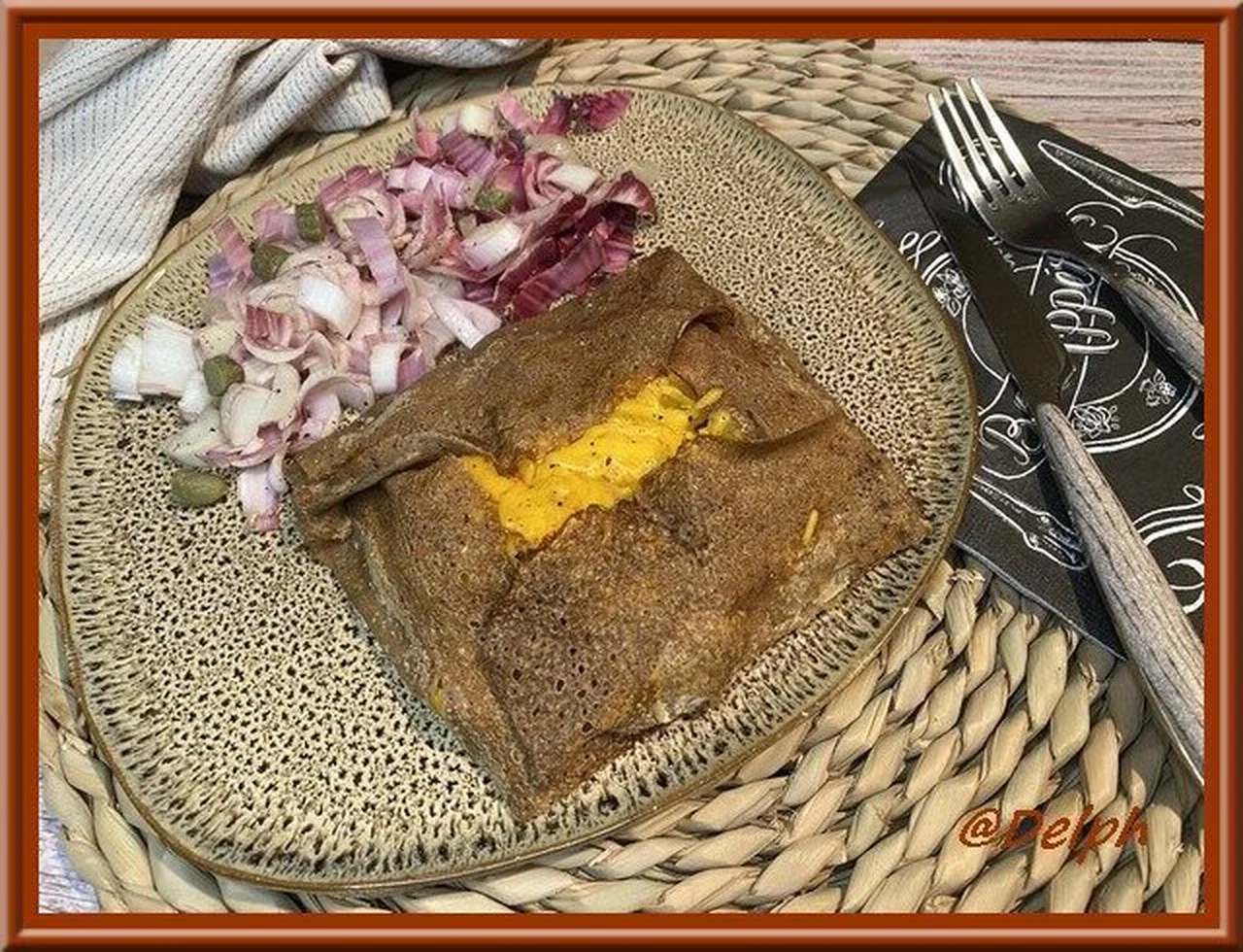 Galette complète pommes de terre, poulet et cheddar