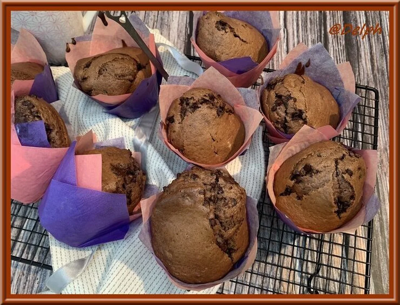 Muffins géants au chocolat