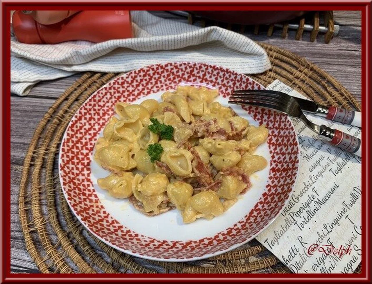 Pâtes au chorizo à la sauce crémeuse de raclette