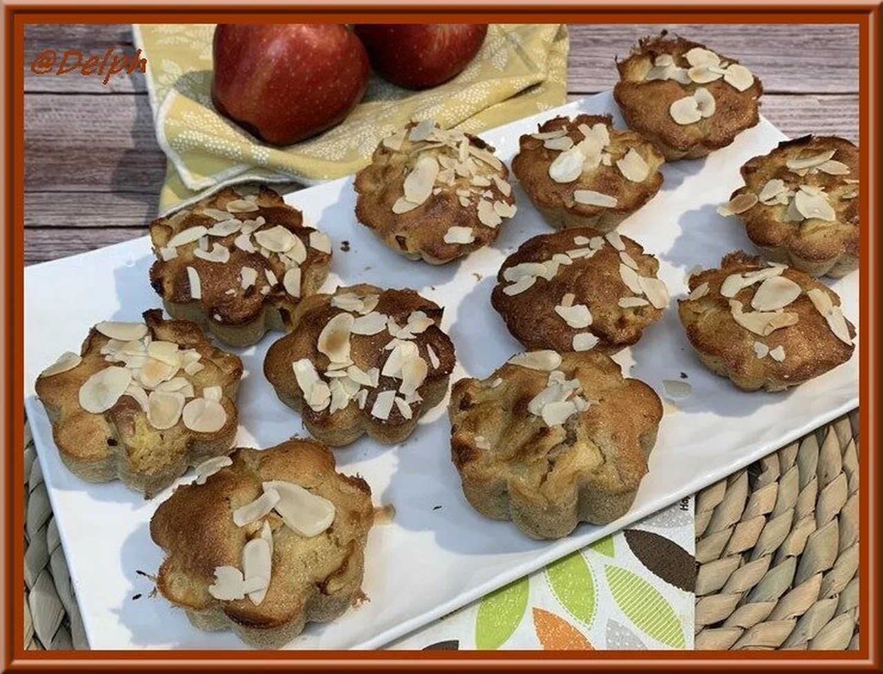 Petits gâteaux pommes, amande, cannelle