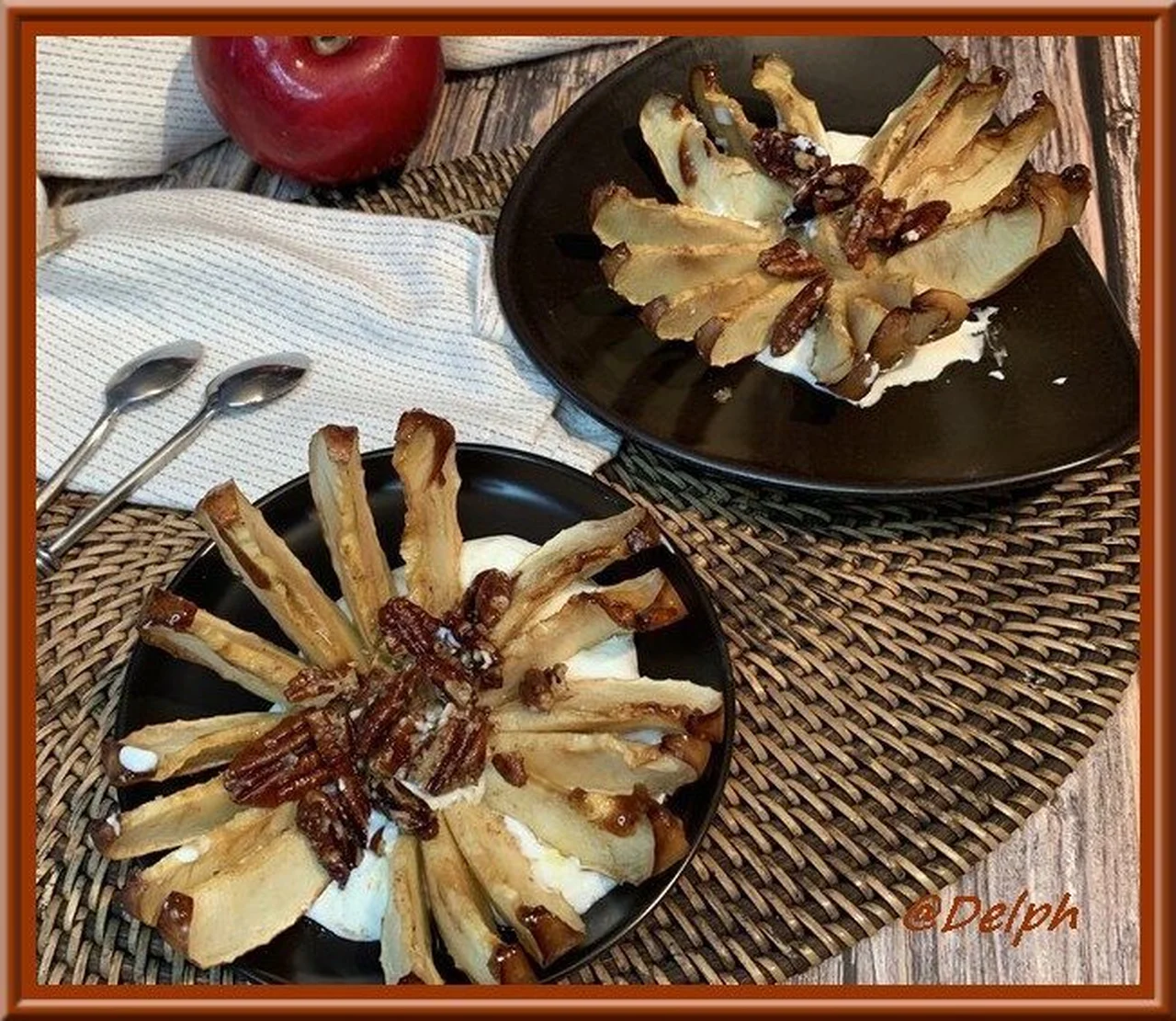 Pommes soleil aux noix de pécan
