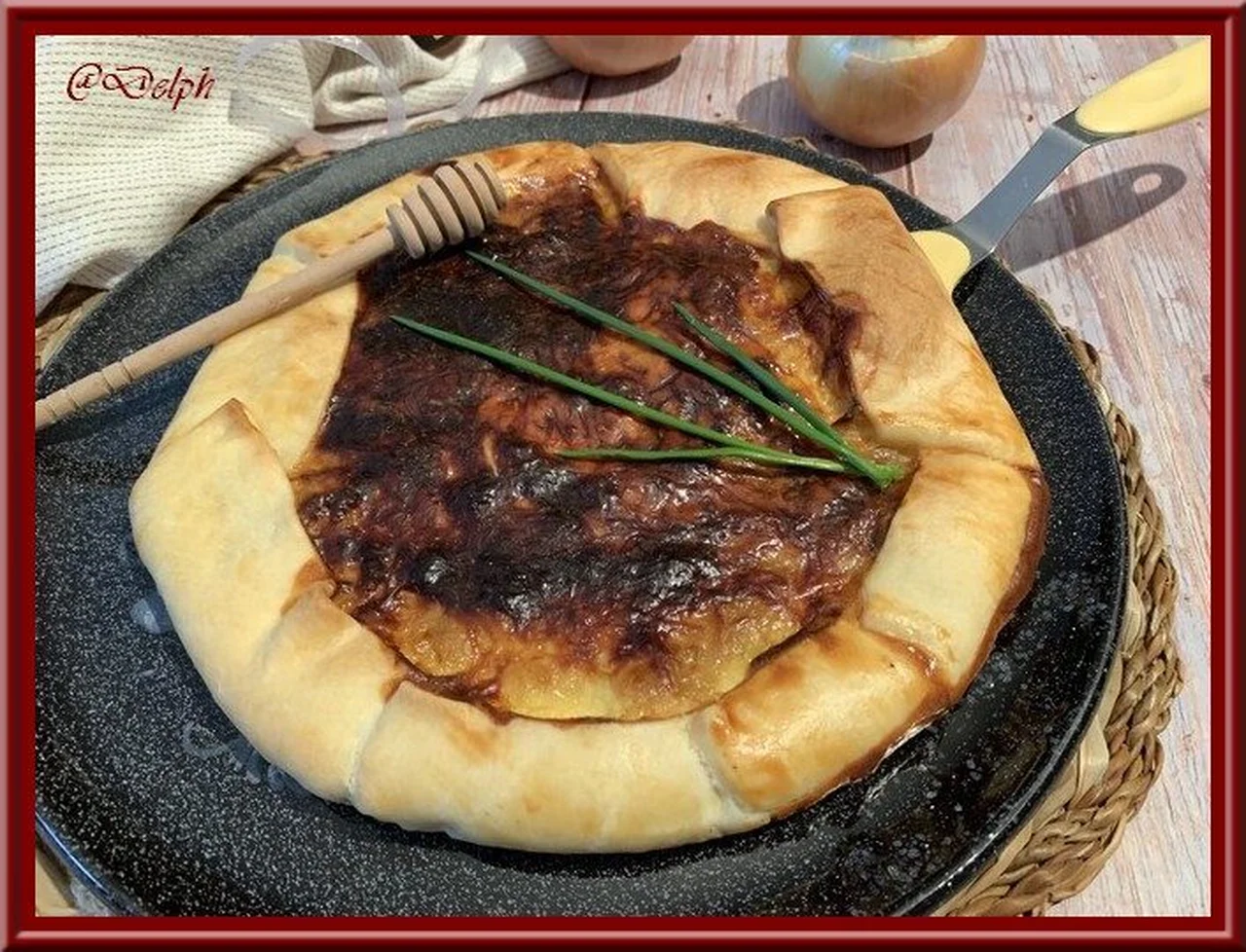 Tarte rustique à l'oignon au miel