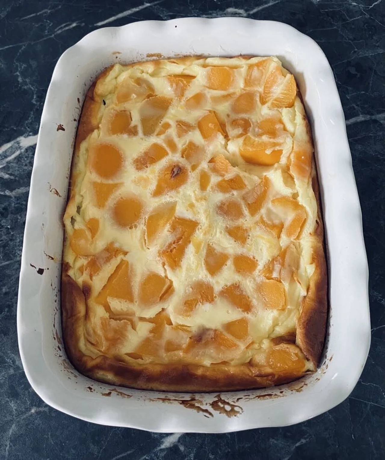 Clafoutis aux pêches