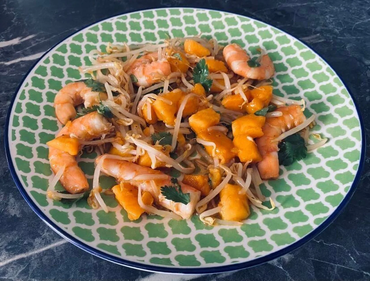 Salade thaï de crevette à la mangue