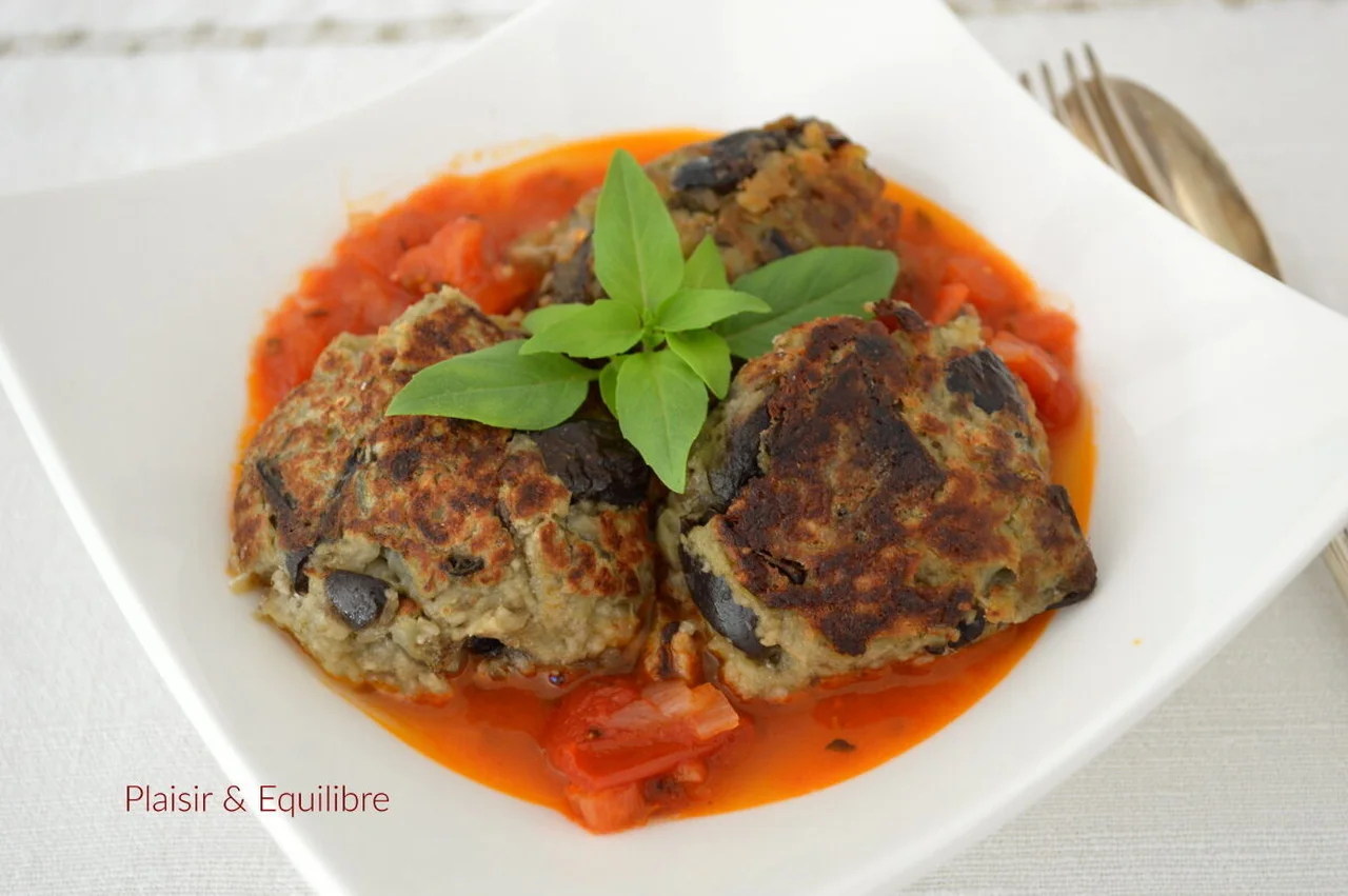 Boulettes d'aubergine à la parmigiana