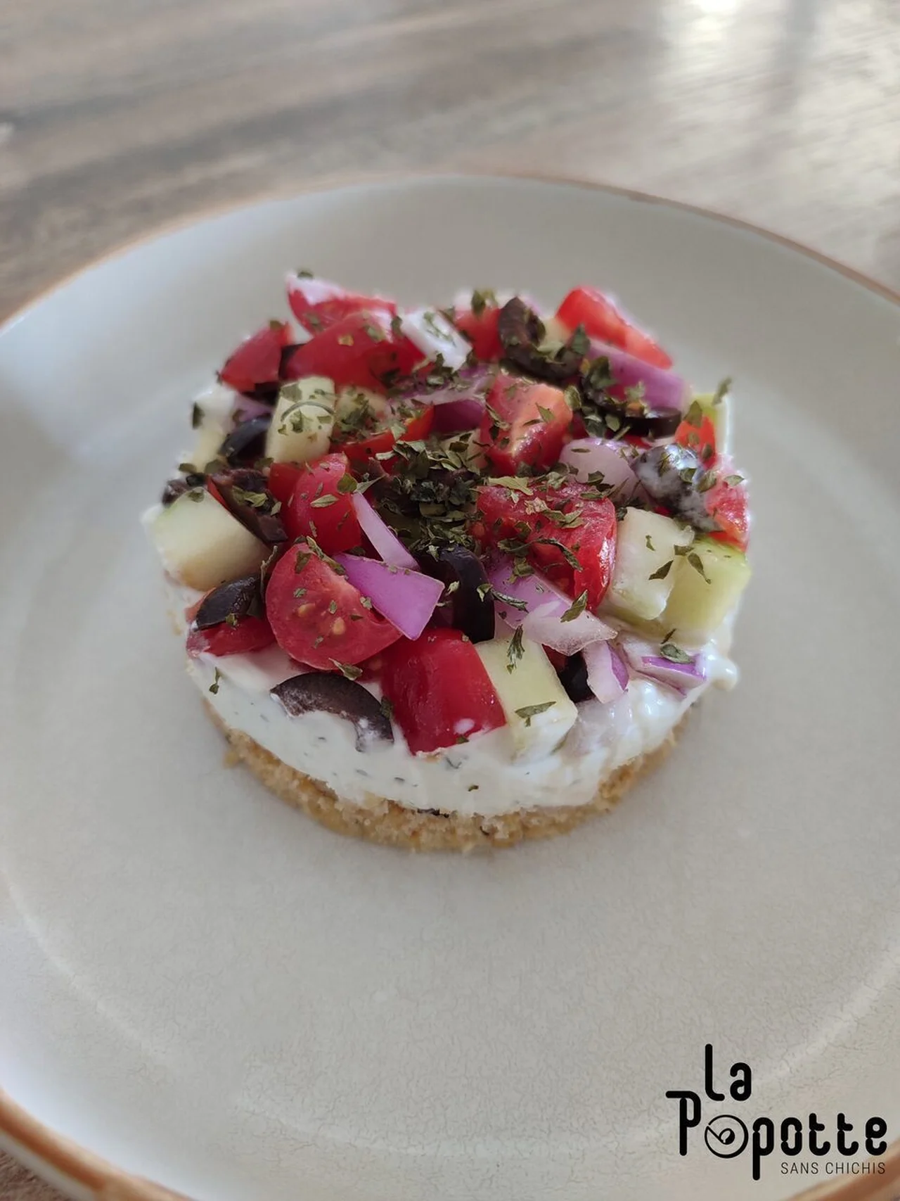 Cheesecake salé à la grecque